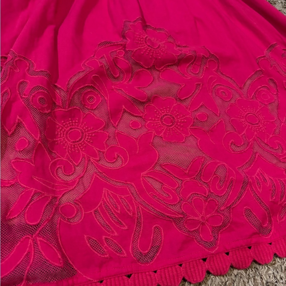 Anthropologie Moulinette Soeurs Dress Womens 8 Rose Pink Sierra Rhododendron - Picture 6 of 12